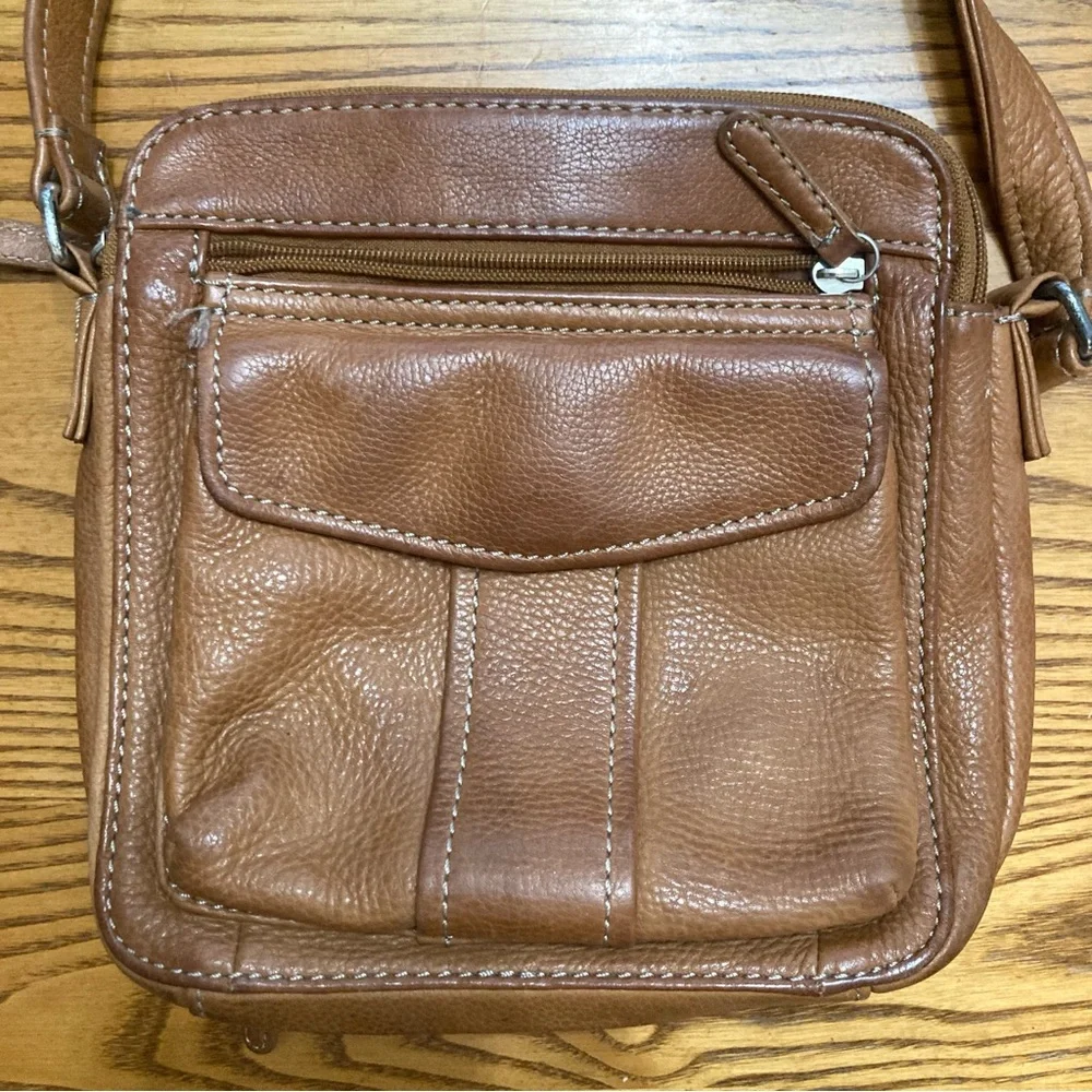 Fossil Tan Leather Men's Messenger Bag